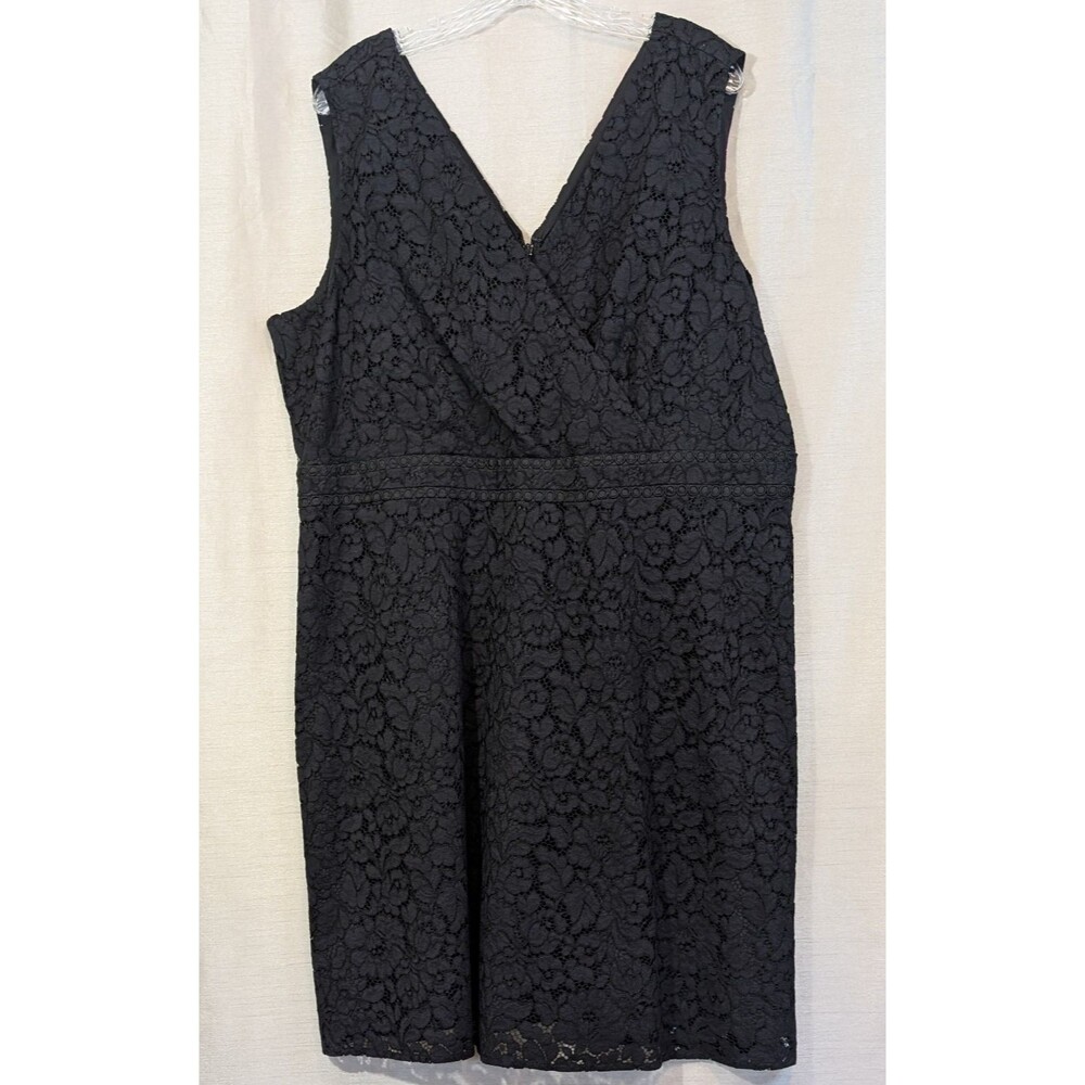Ann Taylor LOFT Plus Sleeveless V-Neck/V-Back  Lace Wrap Dress Size 18 Plus NWT